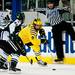 Michigan junior right wingman Luke Moffatt skates with the puck across the blue line on Friday. Daniel Brenner I AnnArbor.com
